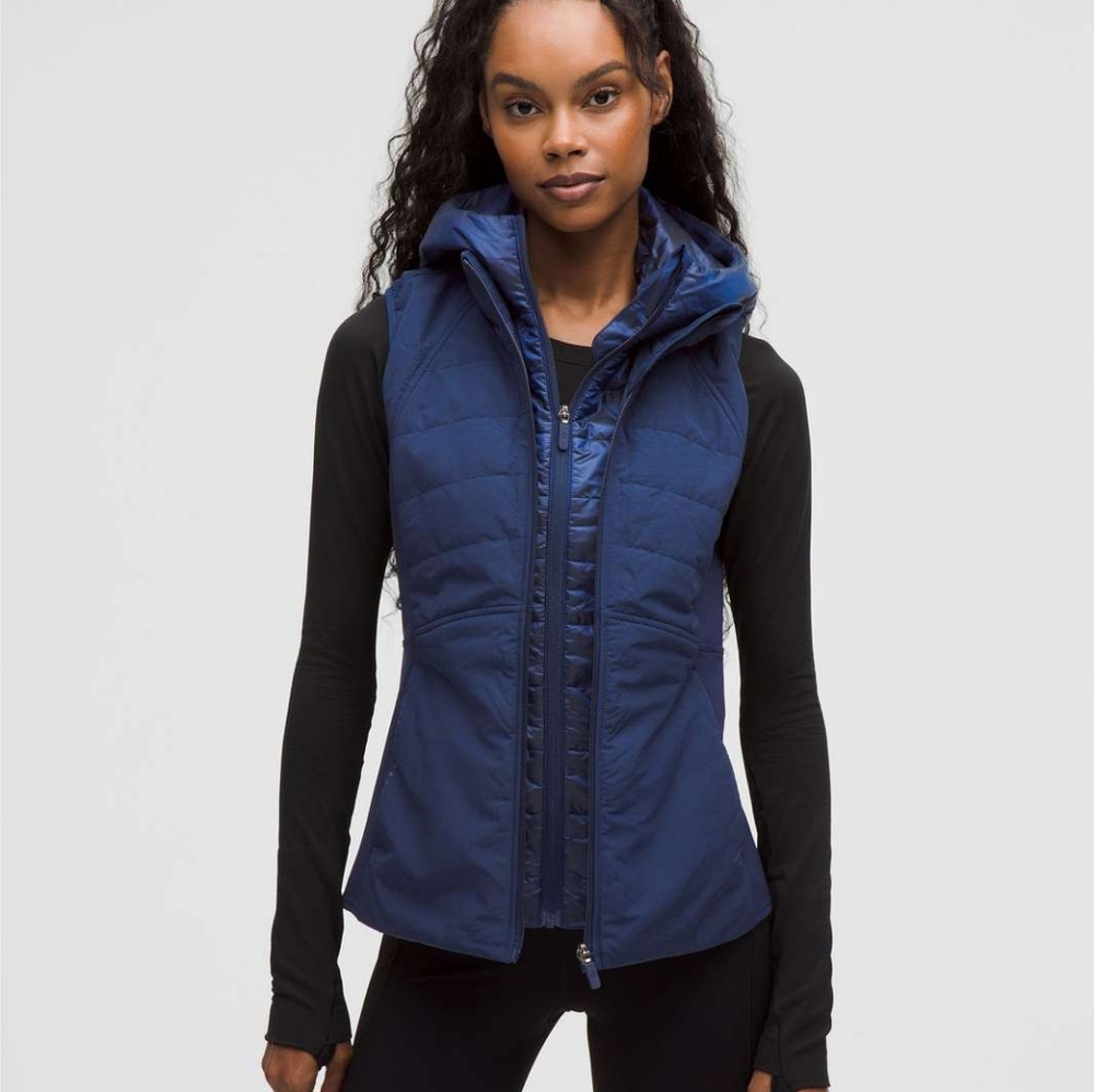 Lululemon Another Mile Vest Club Blue Like New